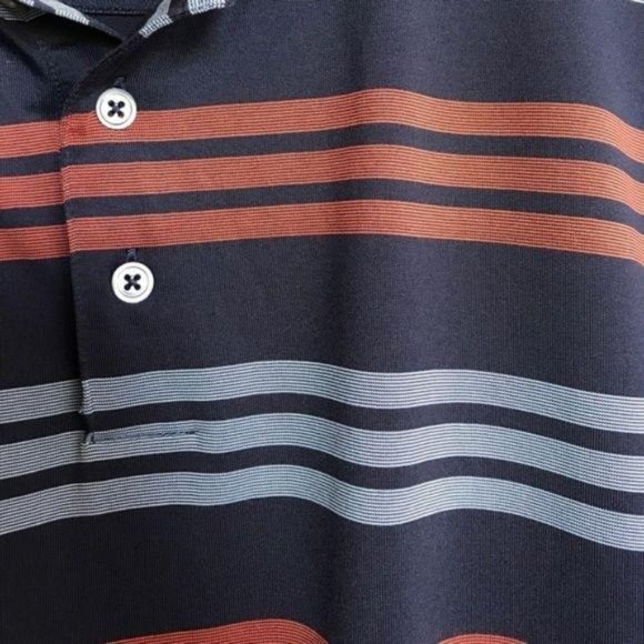 Adidas Climacool Striped Polo Men’s Embroidered Lo - Picture 4 of 6